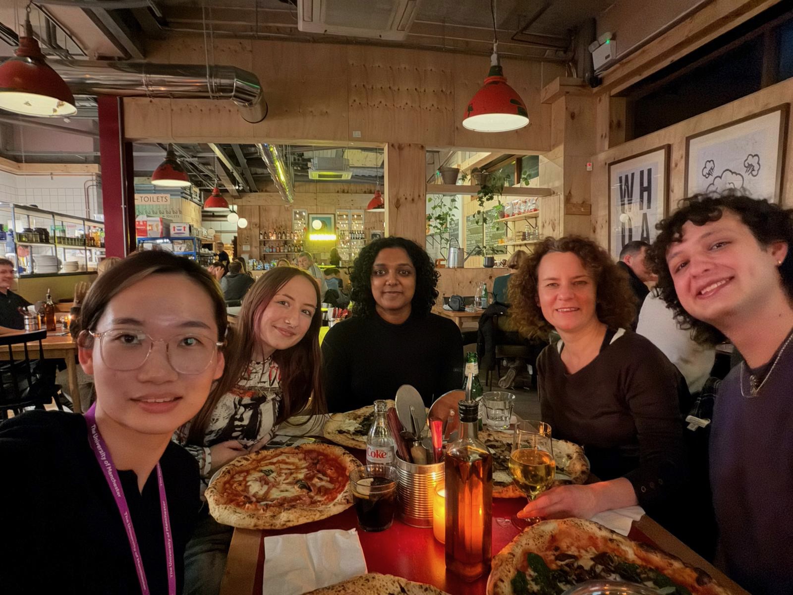 Team dinner for Tyler's leaving celebration